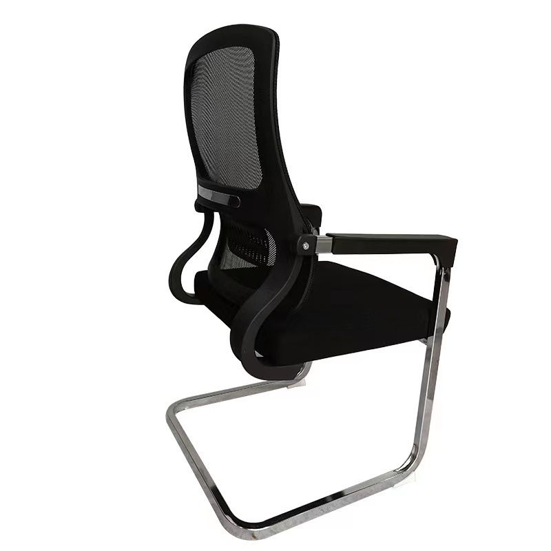 Contemporary Ergonomic Office Chair Mid-Back No Wheels Chair