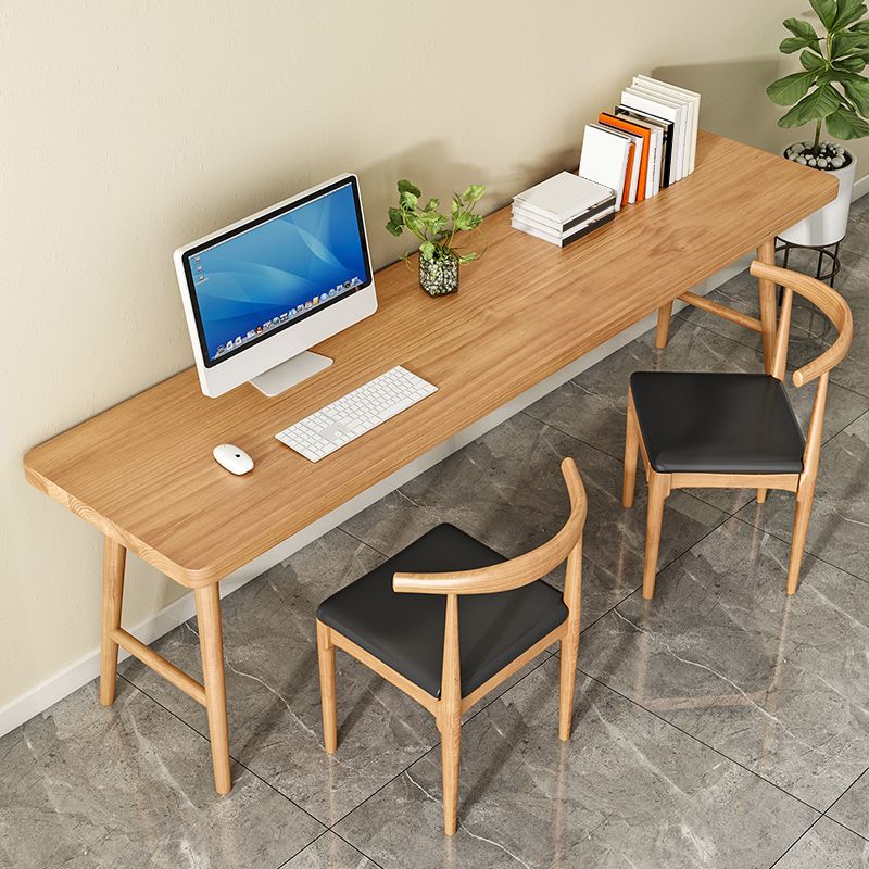 Modern Style Wooden Office Desk H-Shape Base Writing Desk for Home