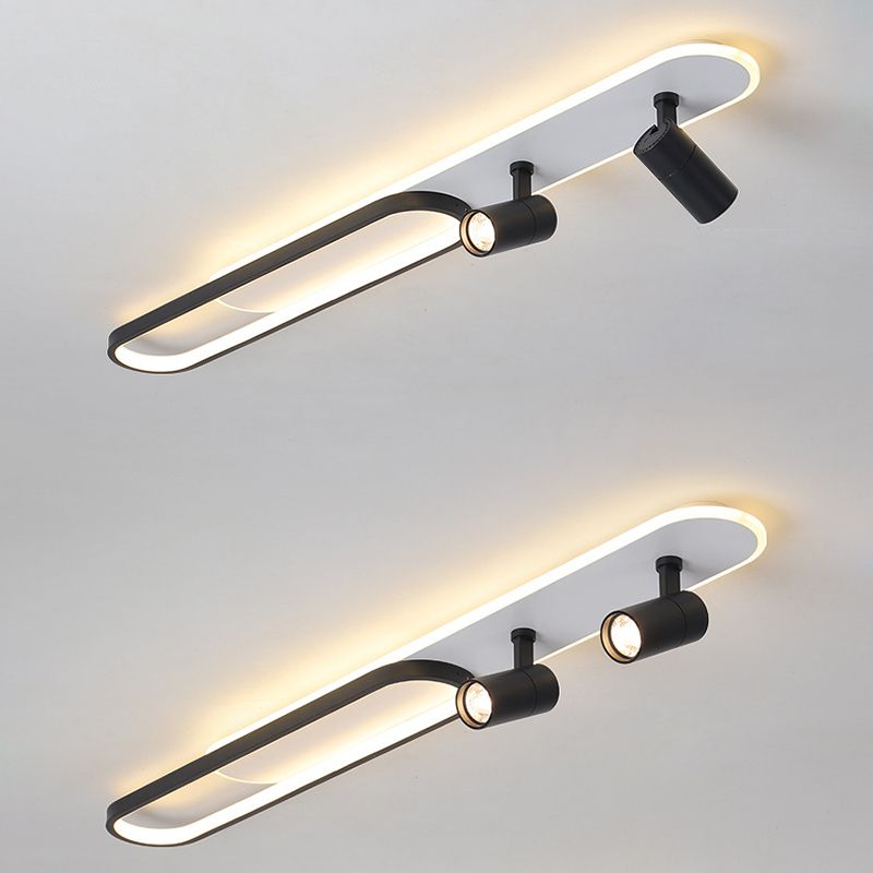 Industrial Flush Mount Light LED Lighting Lineare Flush Monte Lighting Tiered Flush Monte Light in Bedroom o Cloakroom