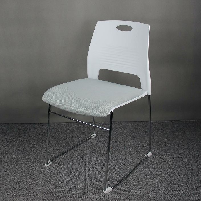 Modern Plastic and Steel Desk Chair with Low Back Home Office Chair