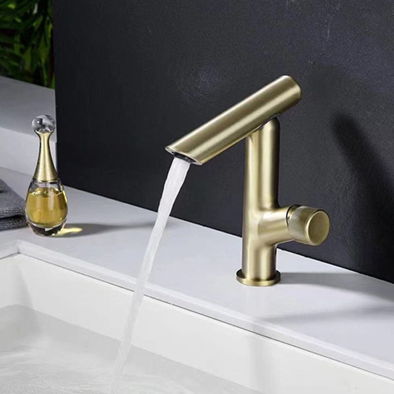 Glam Vessel Sink Faucet Brass Knob Handle Swivel Spout Bathroom Faucet