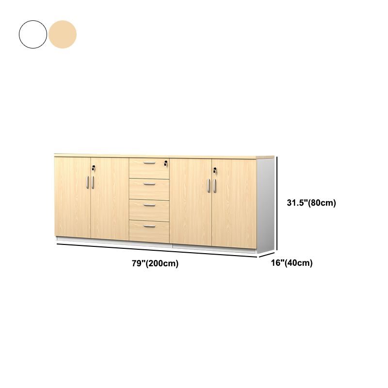 Wood Filing Cabinet Contemporary  Cabinet with Storage for Home or Office