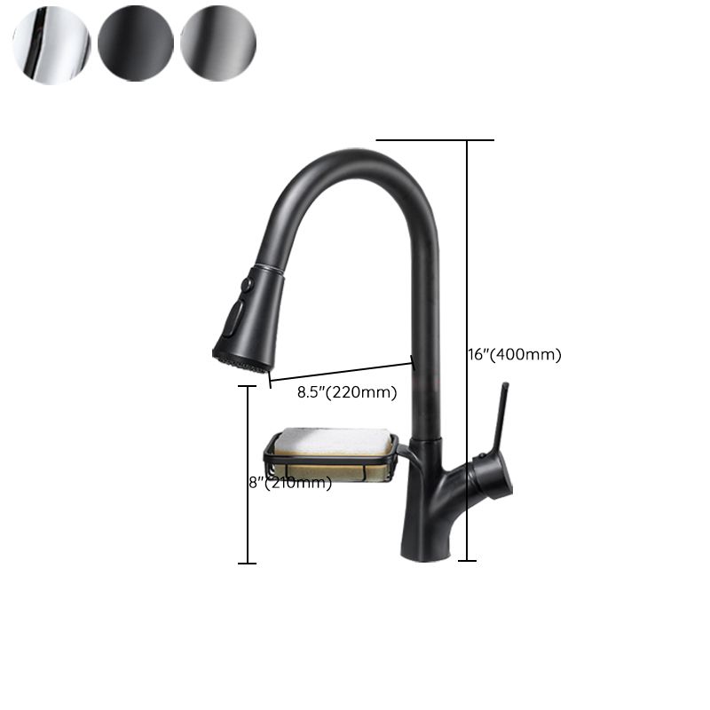 Modern Plain Kitchen Faucet Gooseneck Standard Kitchen Faucets