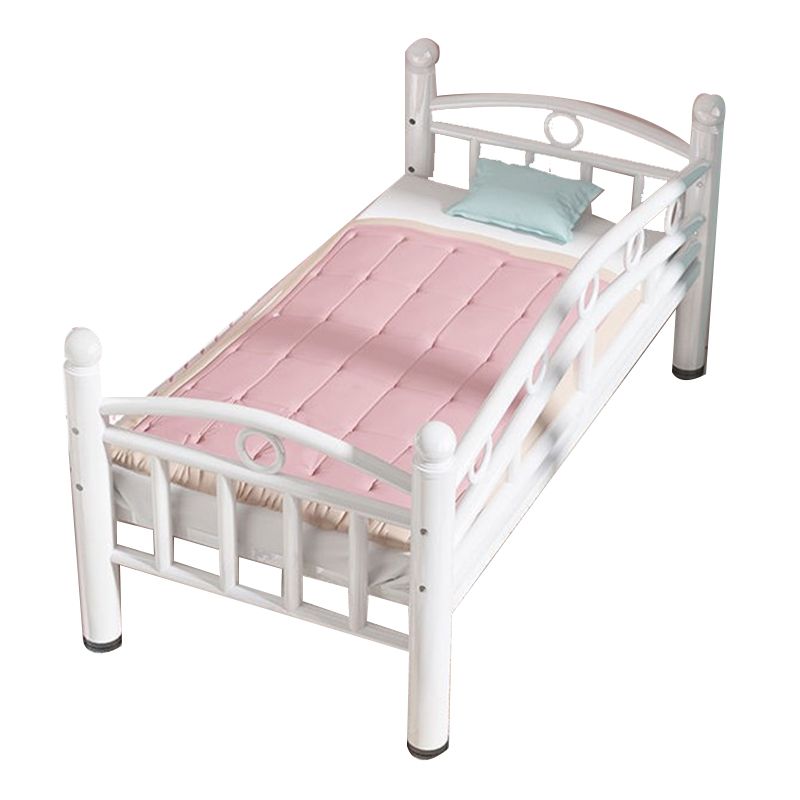 Scandinavian Style Open-Frame Kid Bed Ironcraft Daybed in White