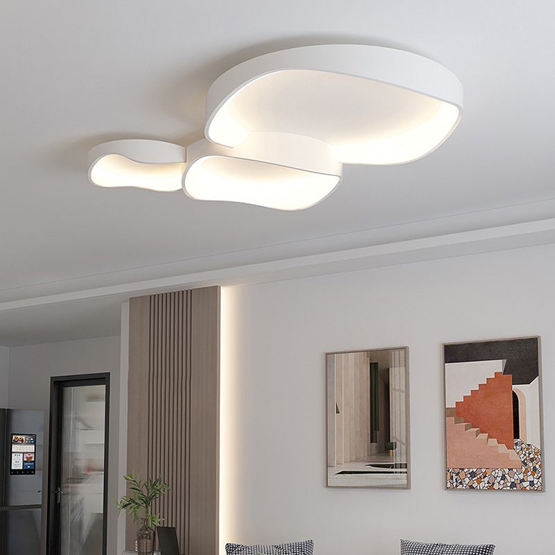 Contemporary LED Ceiling Lamp Geometrical Flush Mount Lighting for Bedroom