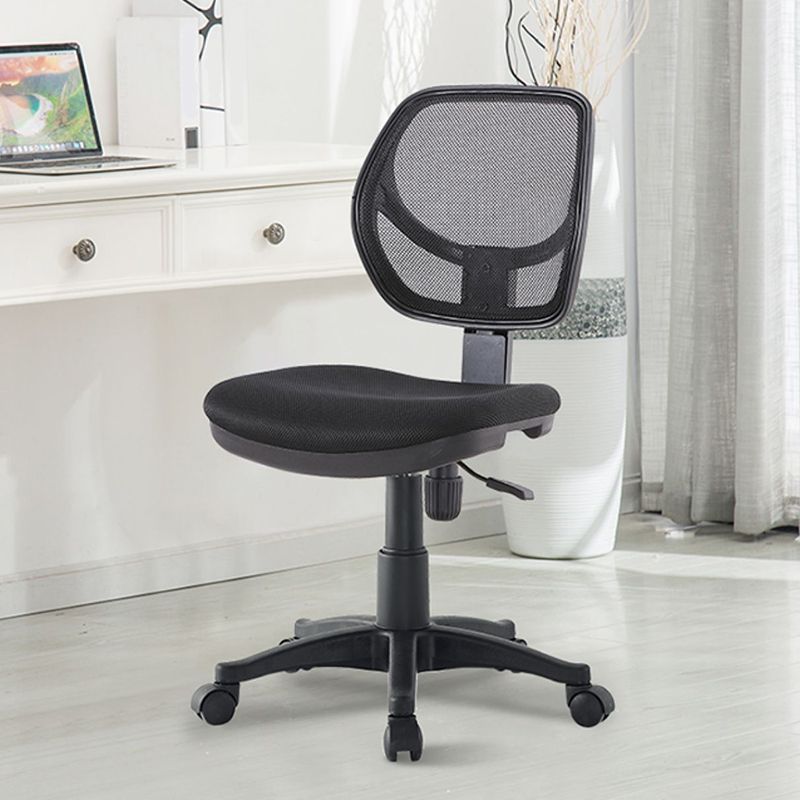 Modern No Arm Desk Chair Wheels Included Conference Chair for Office