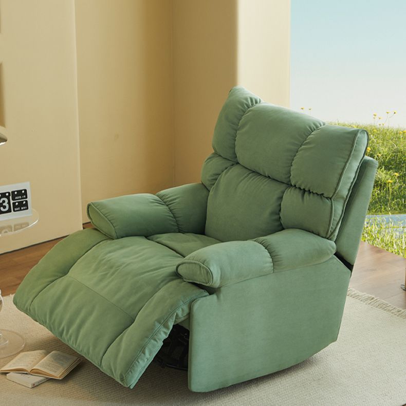 Microsuede Recliner Chair Recliner Swivel Rocker Recliner Chair Solid Color