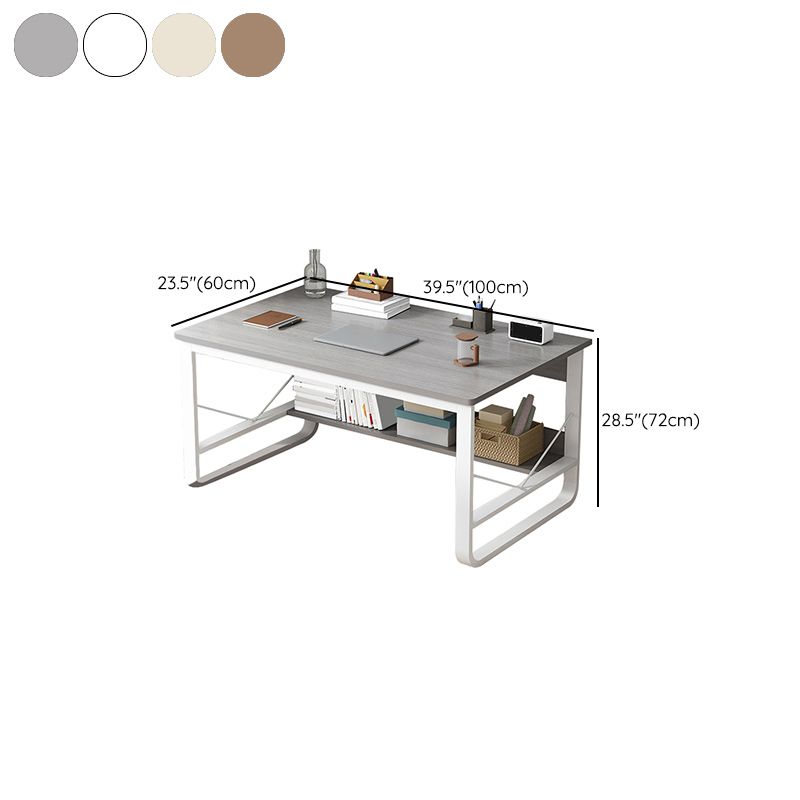 Industrial Rectangular Writing Desk Manufactured Wood Office Desk