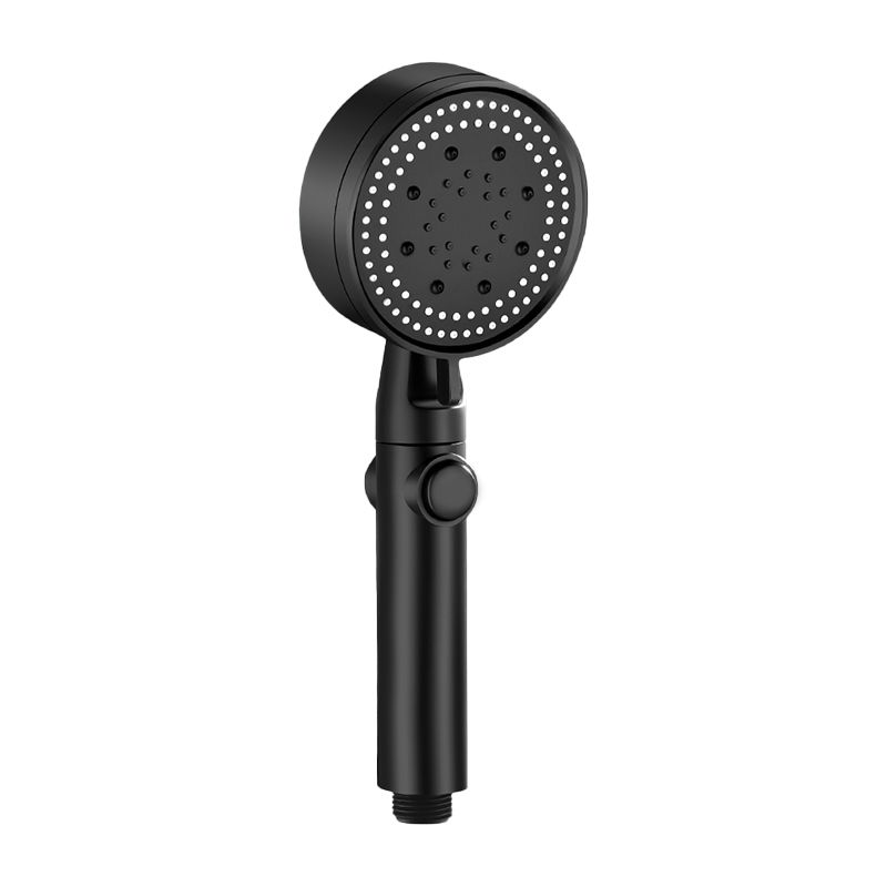 Contemporary Round Hand Shower Adjustable Spray Pattern Wall-Mount Showerhead