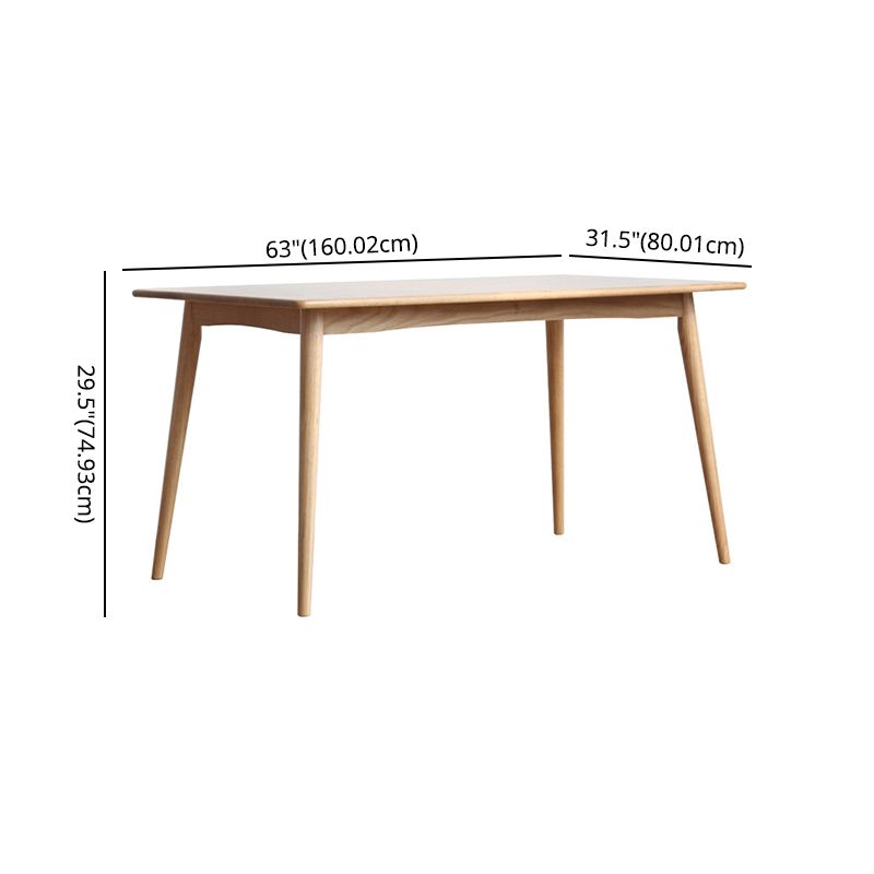 Küche moderne Massivholz Esstisch mit Standardhöhe mit formellen Esszimmersets