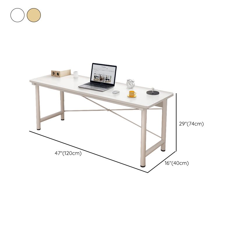 Modern Wooden Office Desk Rectangular Writing Desk with Shelf