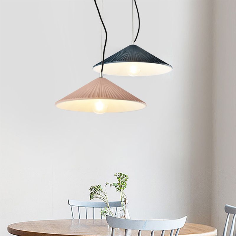 1 Light Umbrella Hanging Pendant Lights Nordic Style Resin Pendant for Restaurant