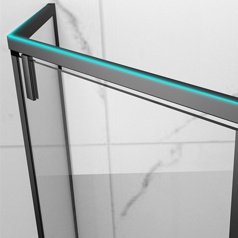 Shower Enclosure Semi-Frameless  Single Sliding Neo-Angle Shower Stall