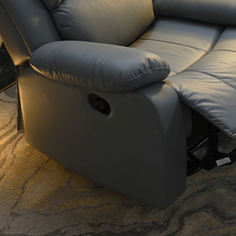 Contemporary Home Theater Recliner Rocking Manual-Push Botton Indoor Solid Color