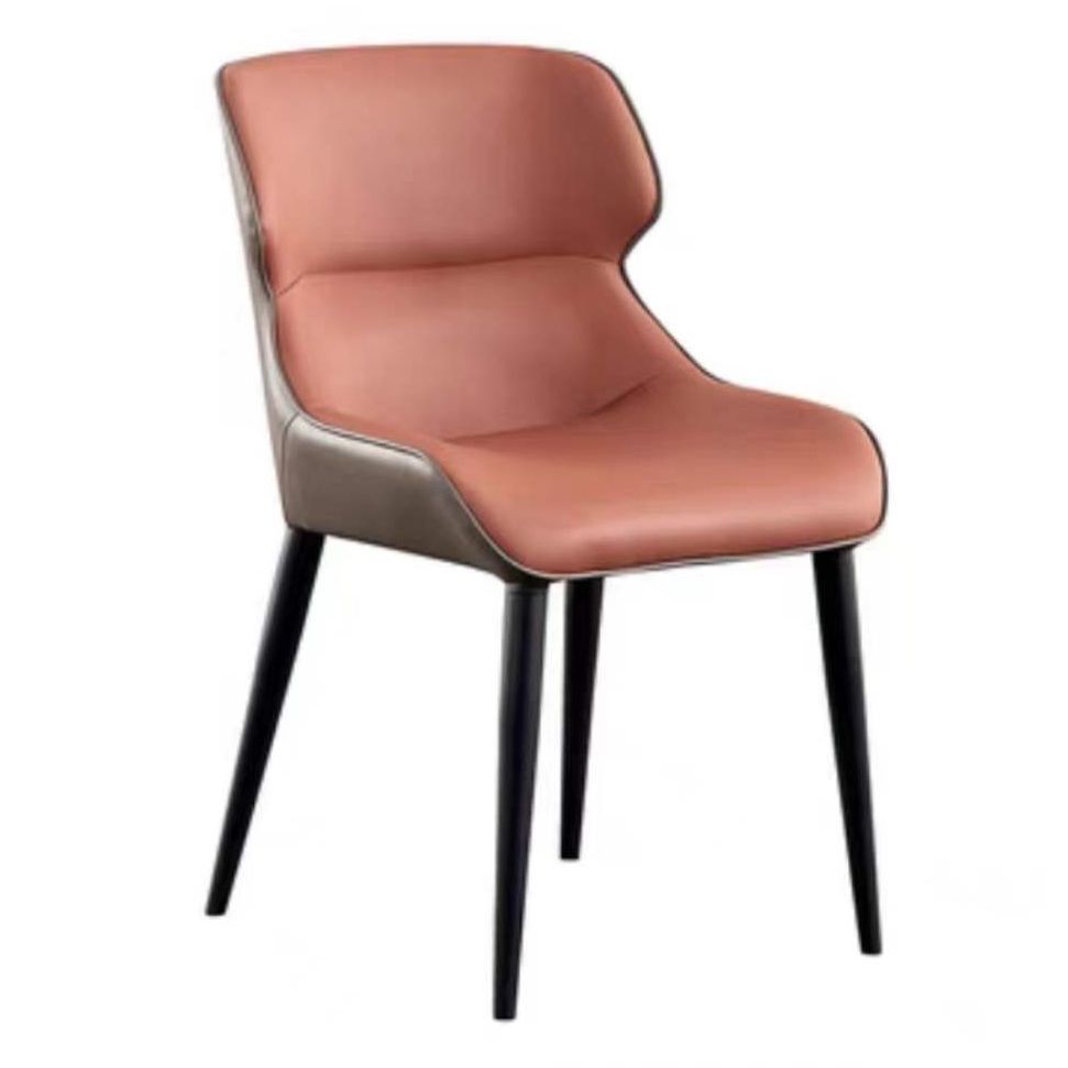 Contemporary Style Chair Arm Chair for Kitchen with Metal Legs