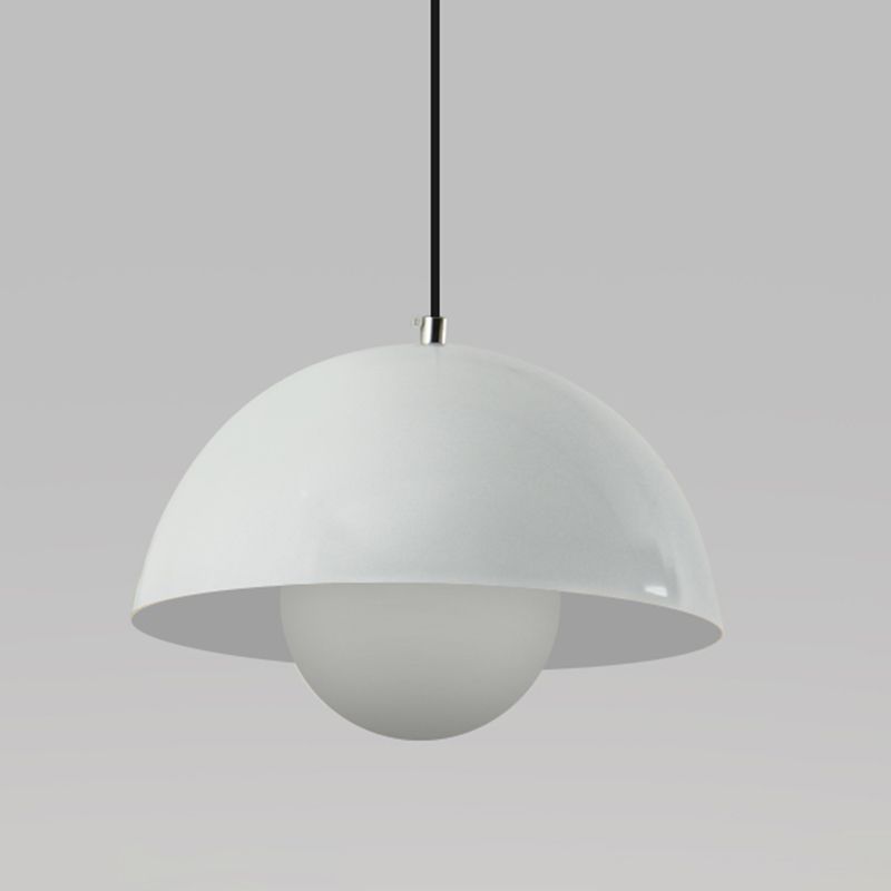 Kleurrijke knopvorm hanglamp Noordse aluminium 10,5 "brede hangende hanger voor slaapkamer