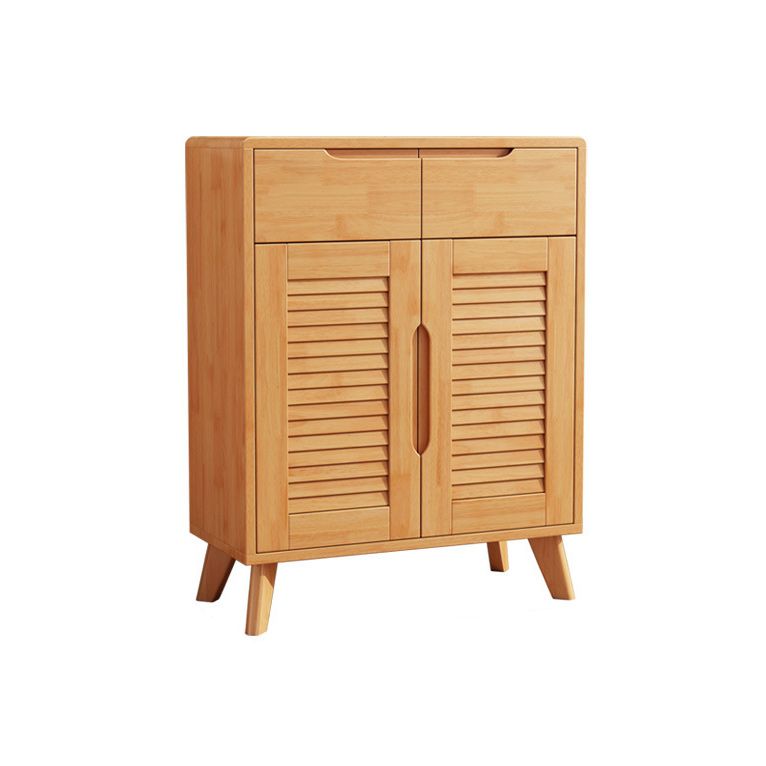 Modern & Contemporary Accent Cabinet Solid Wood Cabinet with Shelves