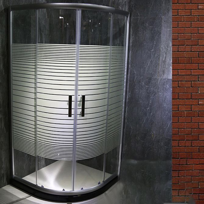 Full Frame Arc Sector Tempered Glass Shower Room Partition Screen