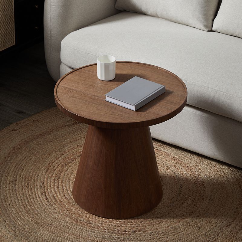 Nordic Style Cocktail Table Pine Material Multicolor Choice Round Coffee Table