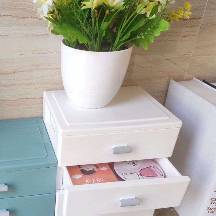 Modern Cabinet Solid Color Plastic Filing Cabinet for Home Office