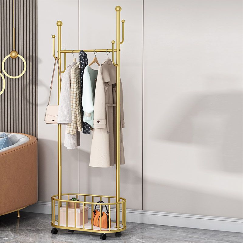 Modern Style Coat Rack Solid Color Free Standing Hooks Design Coat Rack