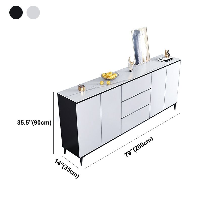 Modern Style Buffet Sideboard Door and Drawer Sideboard for Kitchen