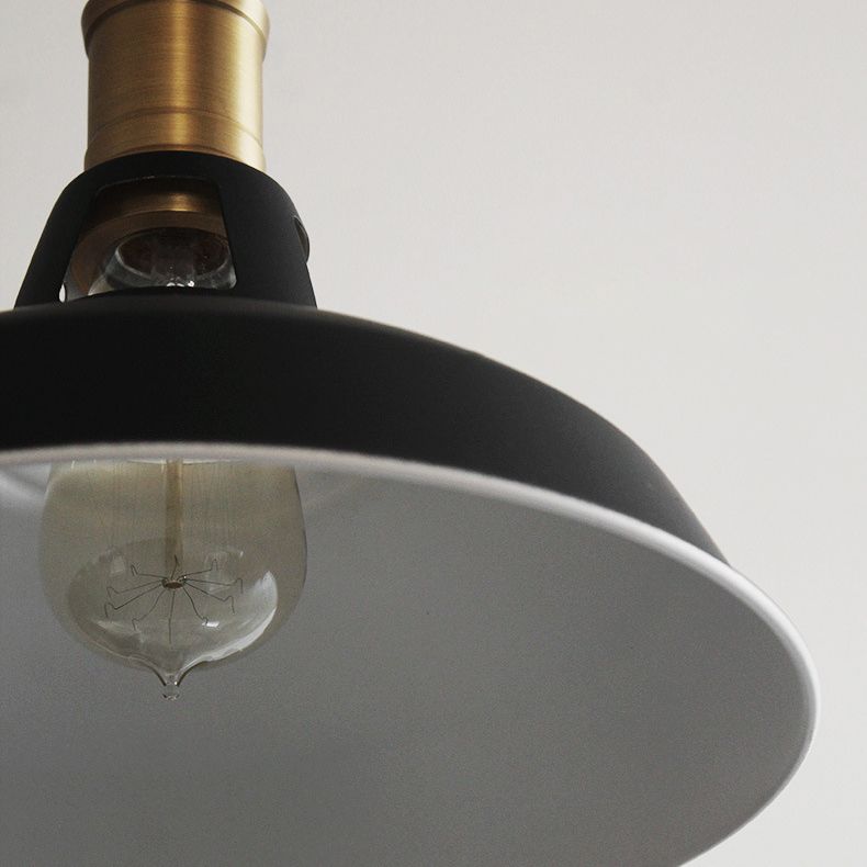 1-licht metaal afgeknotte schuurschaduwhanglamp Vintage industriële commerciële hangluchting