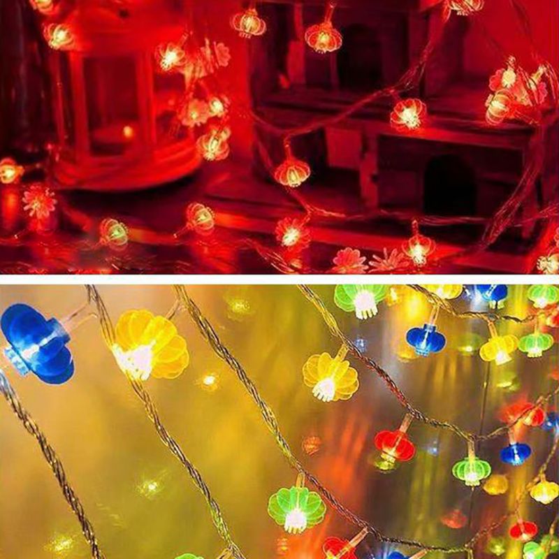 Lantern LED String Light Decorative Plastic Indoor New Year Festive Light