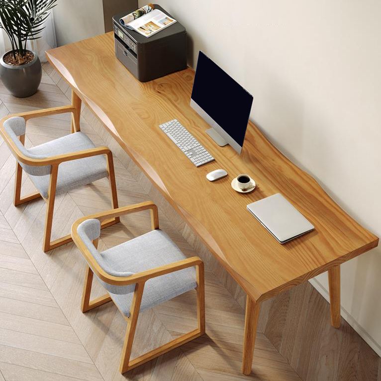 Contemporary Solid Wood Office Desk Rectangular Writing Desk for Office