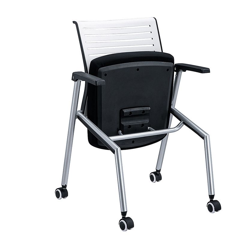 Modern Plastic and Nylon Conference Chair with Mid Back Home Office Chair