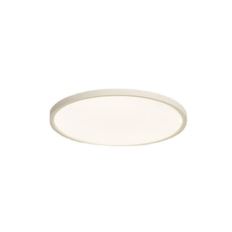 White Acrylic Ceiling Fixture in Modern Minimalist Circular LED Flush Mount for Bedroom