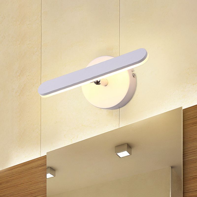 Luz de pared de tocador lineal de aluminio LED moderna LED blanca iluminación en luz natural/cálida para el baño