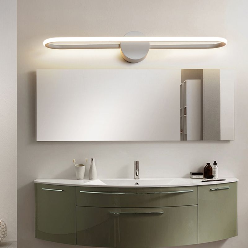 Minimalism Vanity Light Aluminium LED Wall Light Fixture for Bathroom