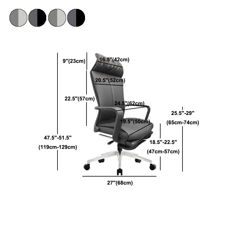 High Back Executive Office Chair Modern Ergonomic Swivel Chair with Arm