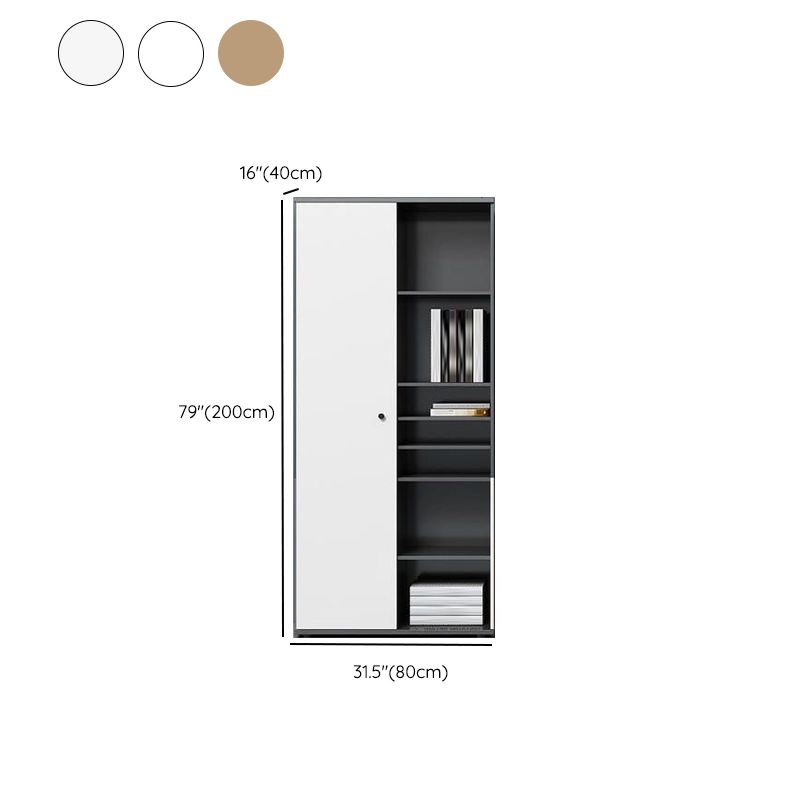 Contemporary Engineered Wood Filing Cabinet Vertical File Cabinet