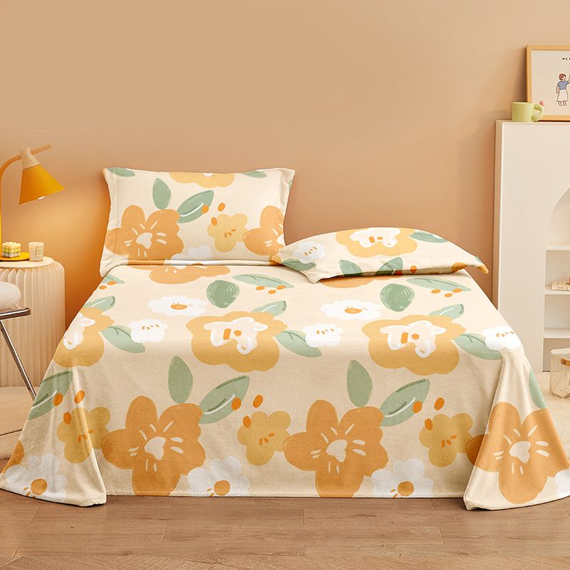 Trendy Bed Sheet Floral Patterned Ultra-Soft Non-Pilling Bed Sheet