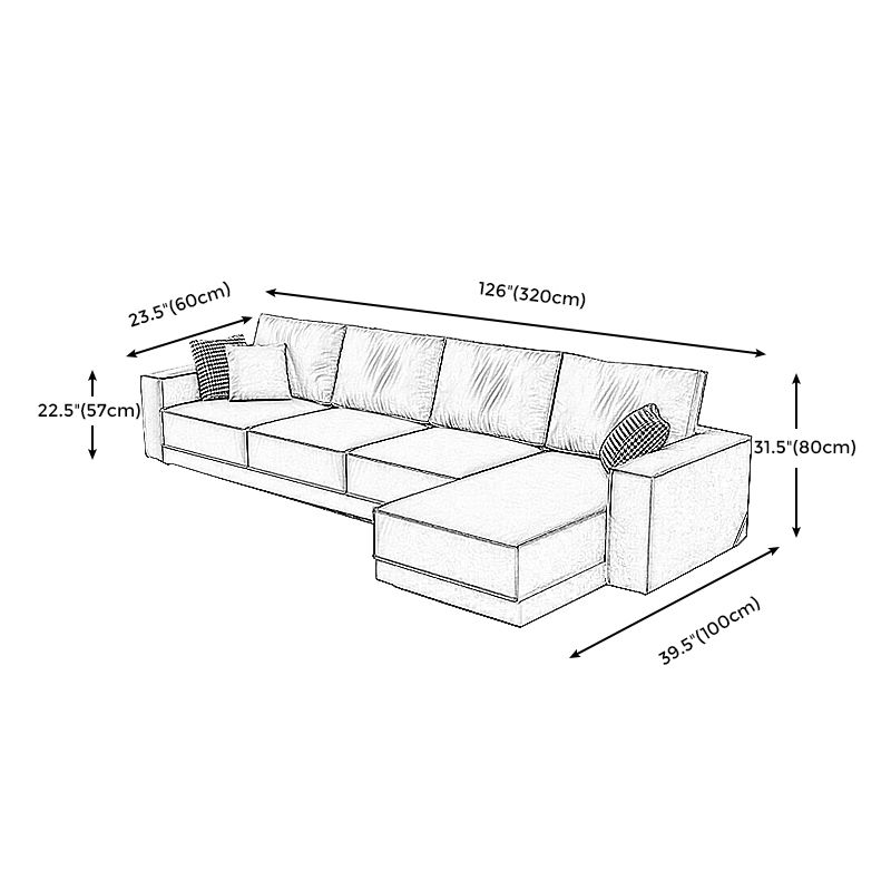 Square Arm Dark Gray Cushion Back Removable Cushions Storage Sofa