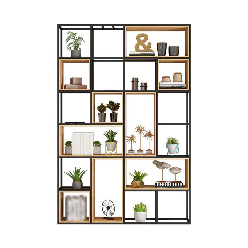 9.84"W Bookshelf Industrial Style Open Back Bookcase for Home and Office