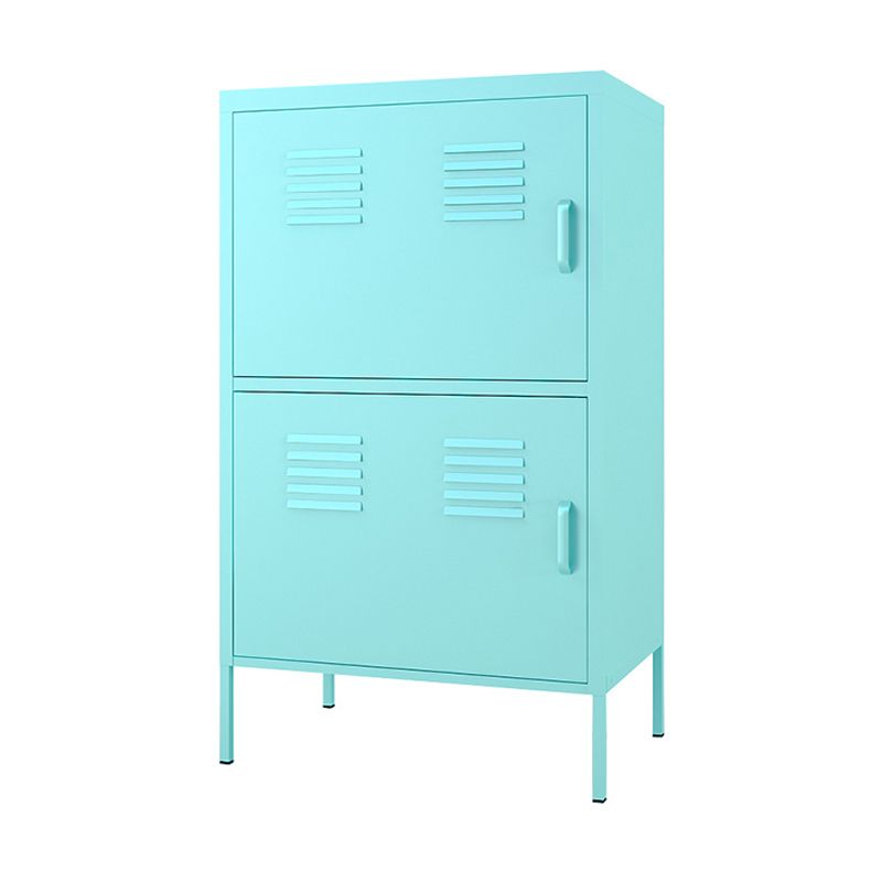 Door Steel Sideboard Modern Server Cabinet with Storage for Dining Room