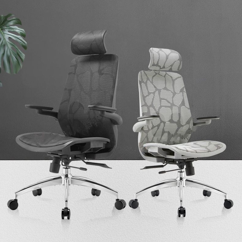 Contemporary Tilt Mechanism Microfiber Chair Task High Back Swivel Chair