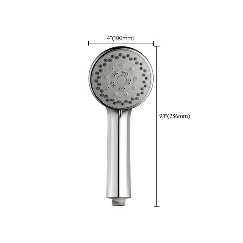 Single Dual Shower Head Square High Arch Shower Head Combo in Chrome