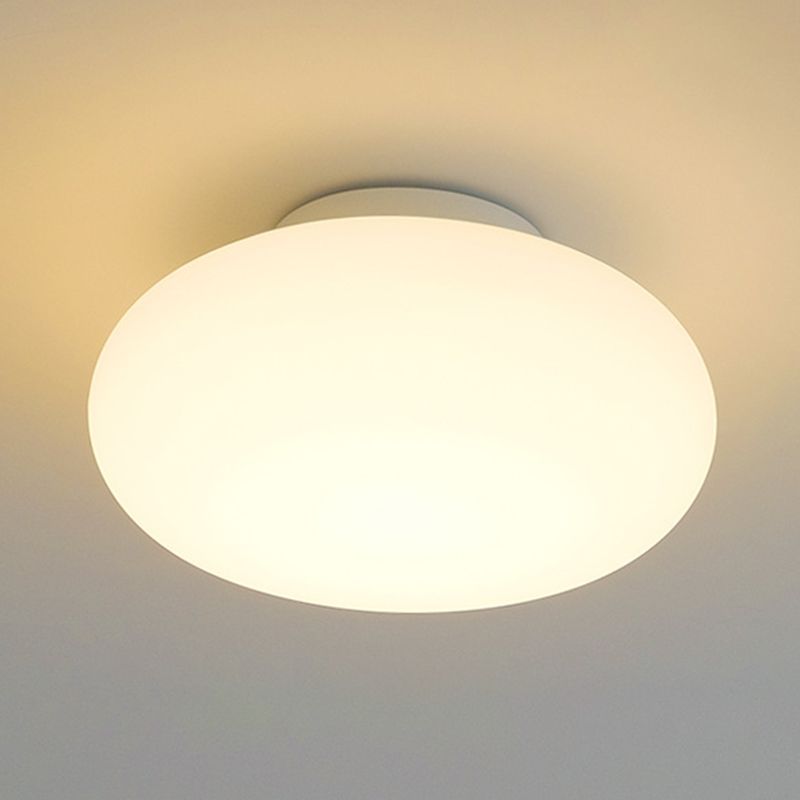 White Flush Mount Lighting Modern Metal Ceiling Light for Hallway