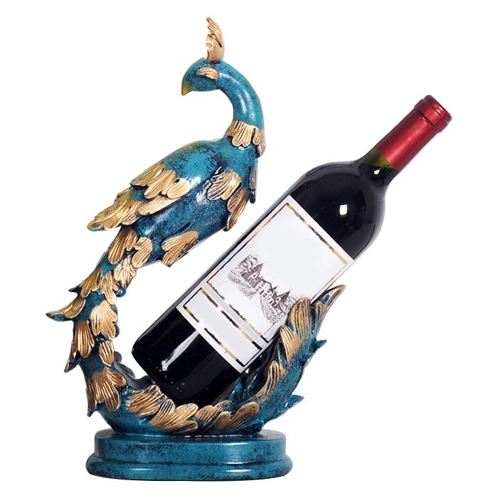 Glam Tabletop Wine Bottle Holder Resin Wine Rack Bottle for Living Room