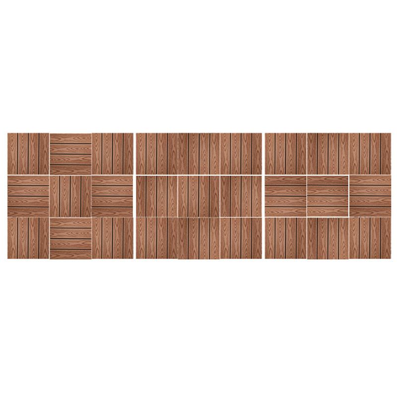 Rectangle Engineered Floor Tile Water Resistant Parquet Wooden Floor for Balcony