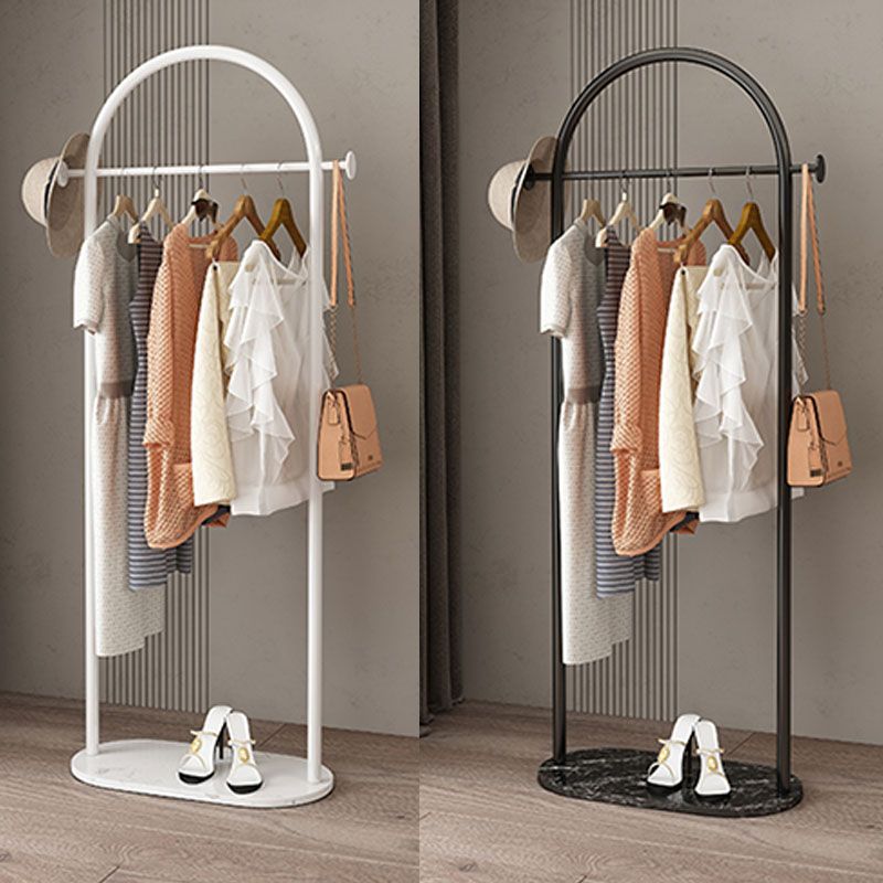 Modern Style Coat Rack Metallic Free Standing Hooks Design Coat Rack With Shelve