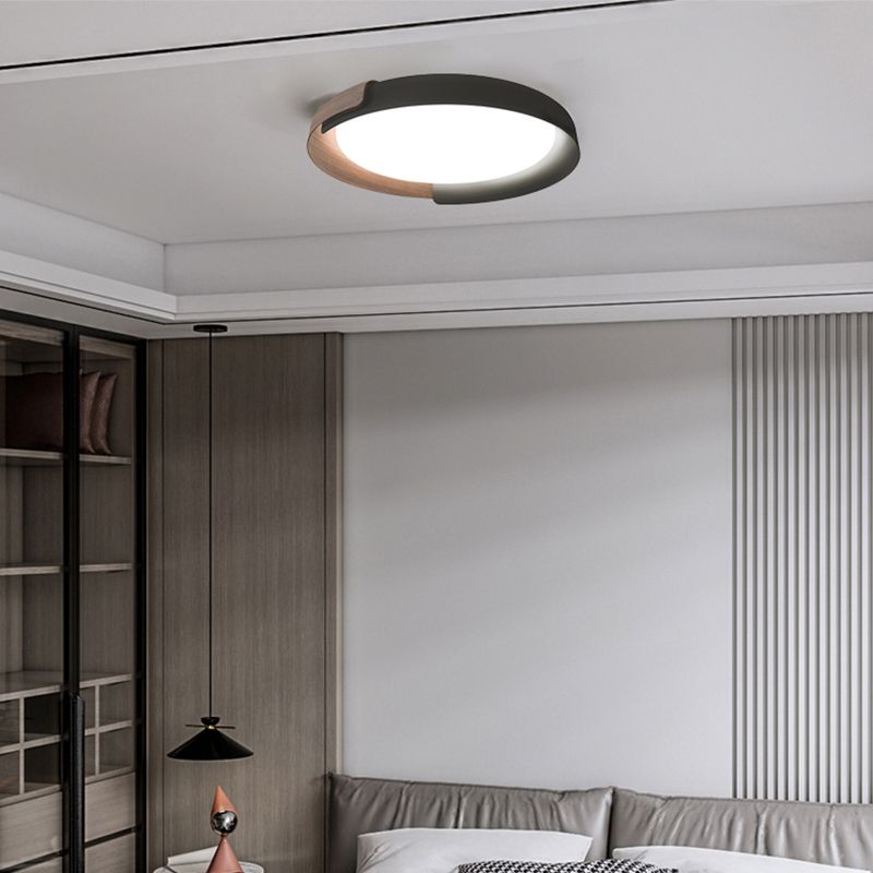 Nordic Style 1-Light Ceiling Lamp Circle Shape Ceiling Light for Living Room