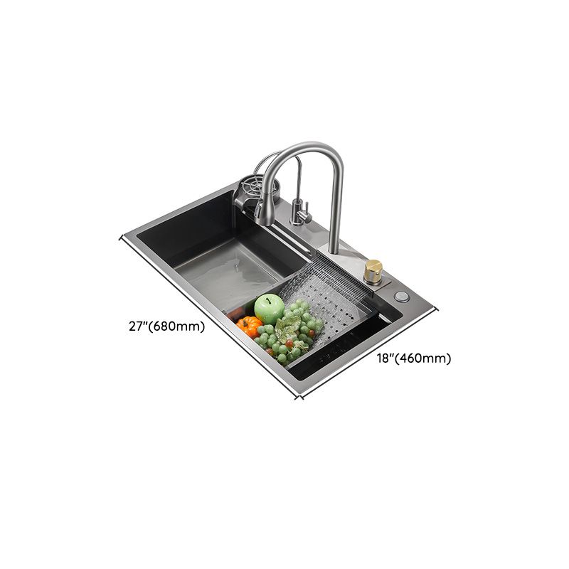 Modern Style Kitchen Sink Soundproof Design Kitchen Sink with Basket Strainer