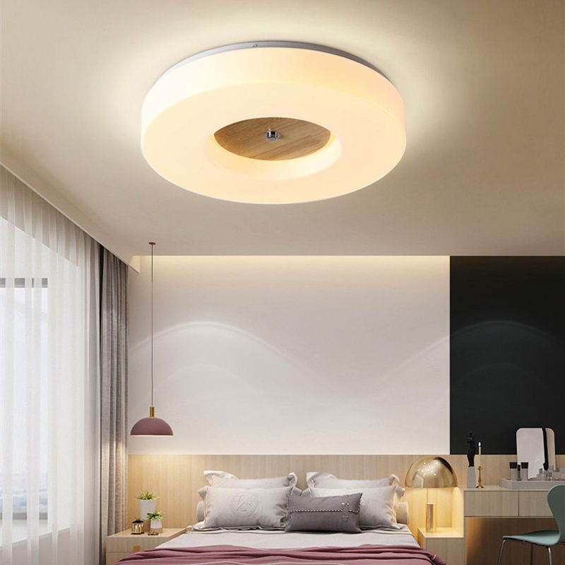 Modern Round Ceiling Mount Light LED Ceiling Light with Acrylic Shade for Aisle