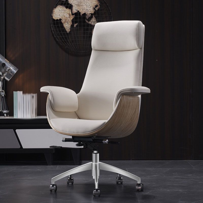 Contemporary High Back Executive Chair Padded Arms Office Chair for Home Office