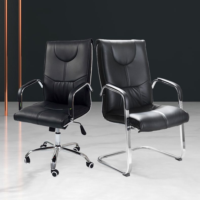 Modern Executive Computer Chair with Wheels Swivel Office Chair with Padded Arms